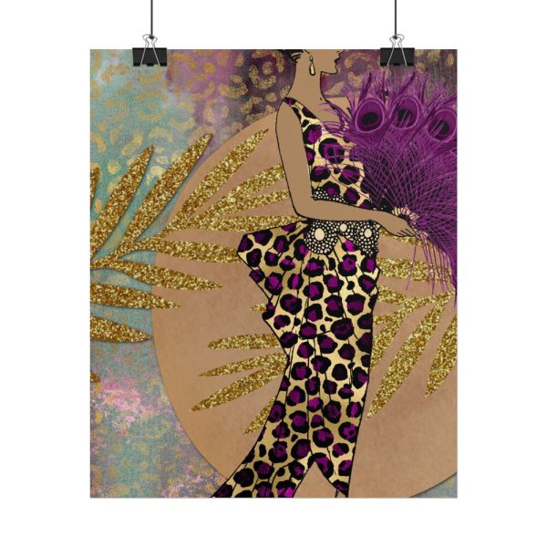 4134122606468281590_2048.jpeg Animal Print African Woman Poster