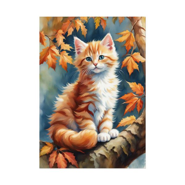 4135479506661575023_2048.jpeg Fluffy Kitten In Tree Poster