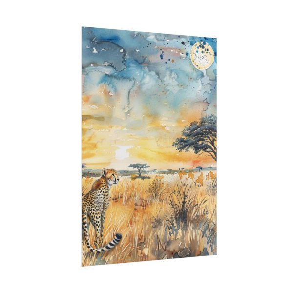 Savanna Watercolor Landscape Poster