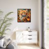4179183610424076162_2048.jpeg Ginger Cat in Autumn Framed Canvas