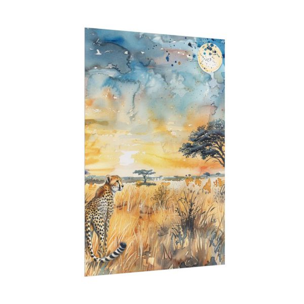 Savanna Watercolor Landscape Poster