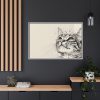 4279240245934220906_2048.jpeg Cat Face Art Framed Canvas