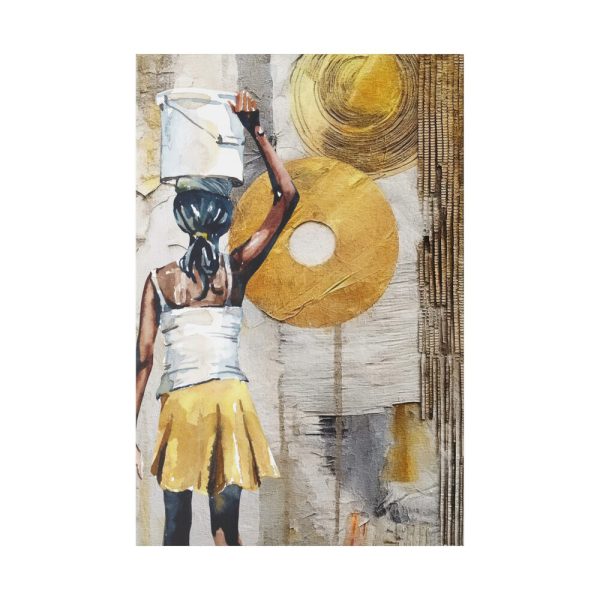 Abstract Ethnic African Art Print Standard Canvas