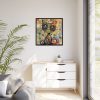 4427934741041484401_2048.jpeg Whimsical Magical Cat Framed Canvas