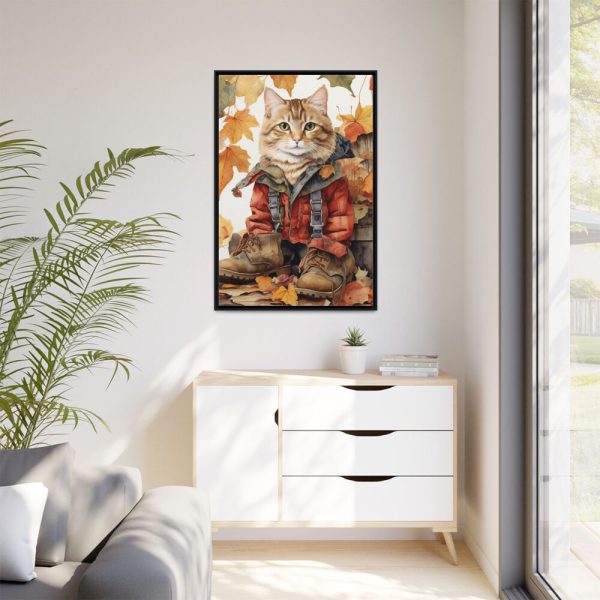 4507701354751889172_2048.jpeg Autumn Cat In Boots Framed Canvas