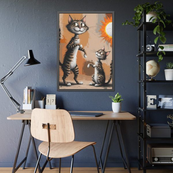 453867357300833737_2048.jpeg Cute Cat Characters Art Print Framed Poster