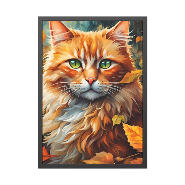 4562004791699487491_2048.jpeg Ginger Cat in Autumn Framed Poster
