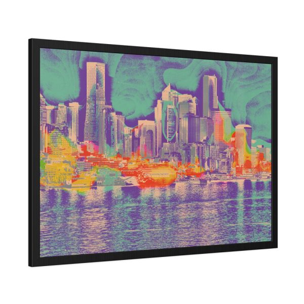 4847488683876834294_2048-1.jpeg Pop Art Seattle Skyline Print Framed Poster
