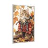 4957546272632721313_2048.jpeg Autumn Cat In Boots Framed Canvas