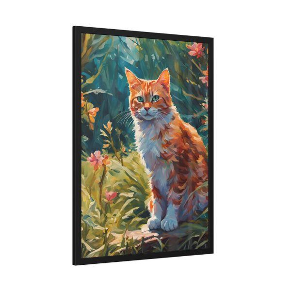 5017554218129333756_2048.jpeg Watercolor Image of Ginger Cat Framed Poster