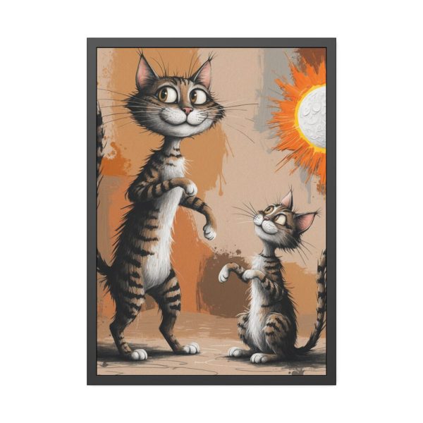 5105668675403470716_2048.jpeg Cute Cat Characters Art Print Framed Poster