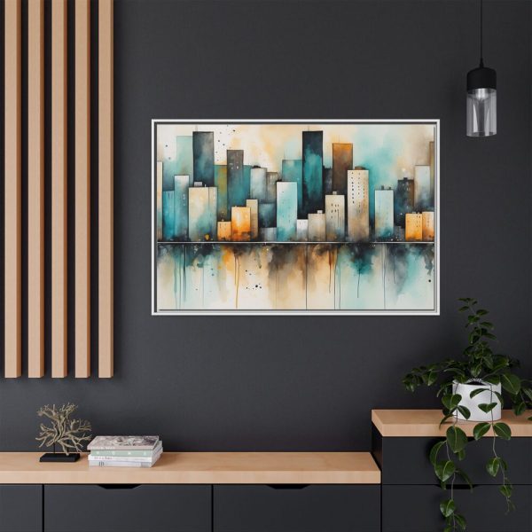 5108634327251852994_2048.jpeg Watercolor Cityscape Framed Canvas