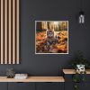 5122905564135432263_2048.jpeg Fluffy Tabby Kitty Laying Framed Canvas