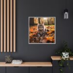 Fluffy Tabby Kitty Laying Framed Canvas - Image 12