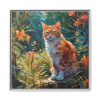 5191318246927385609_2048.jpeg Watercolor Image of Ginger Cat Framed Canvas