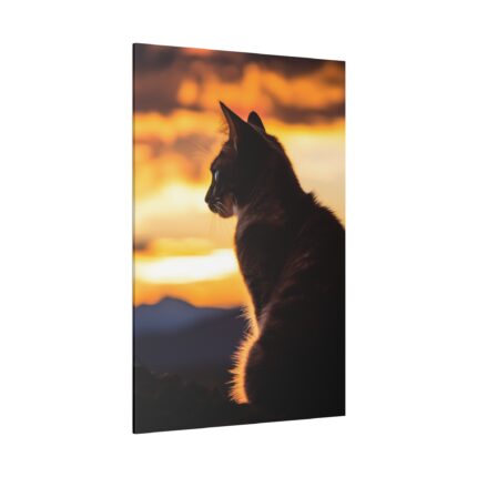 Sunset Kitty Art Standard Canvas