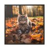 5240832198232003663_2048.jpeg Fluffy Tabby Kitty Laying Framed Canvas