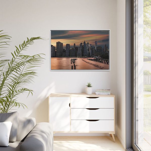 5335239023970448082_2048.jpeg City Skyline at Dusk Framed Canvas