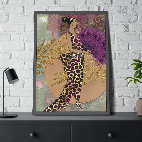 5384019613354319706_2048.jpeg Animal Print African Woman Framed Poster