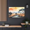 Africa Savanna Water Buffalo Framed Canvas