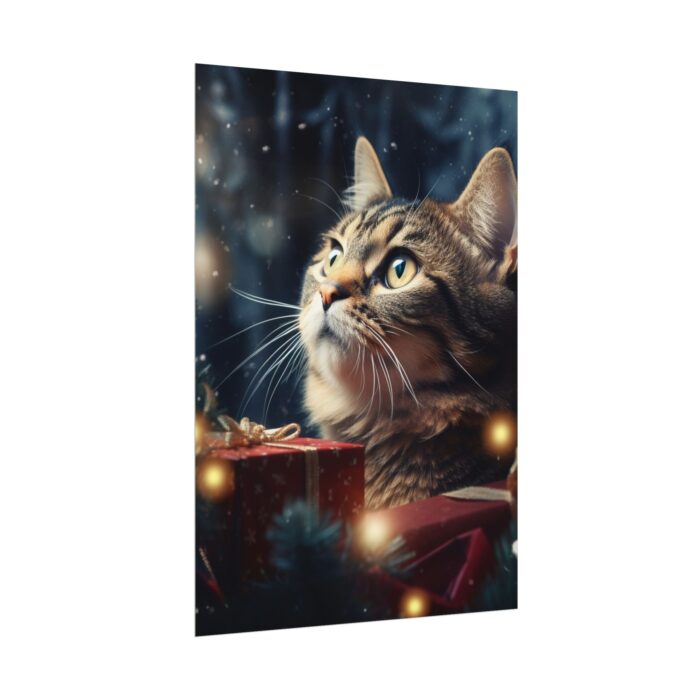 Christmas Cat Poster - Image 3