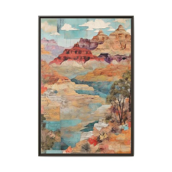 Arizona Patchwork Travel Framed Canvas