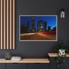 5546567270403144692_2048.jpeg City Traffic At Night Framed Canvas