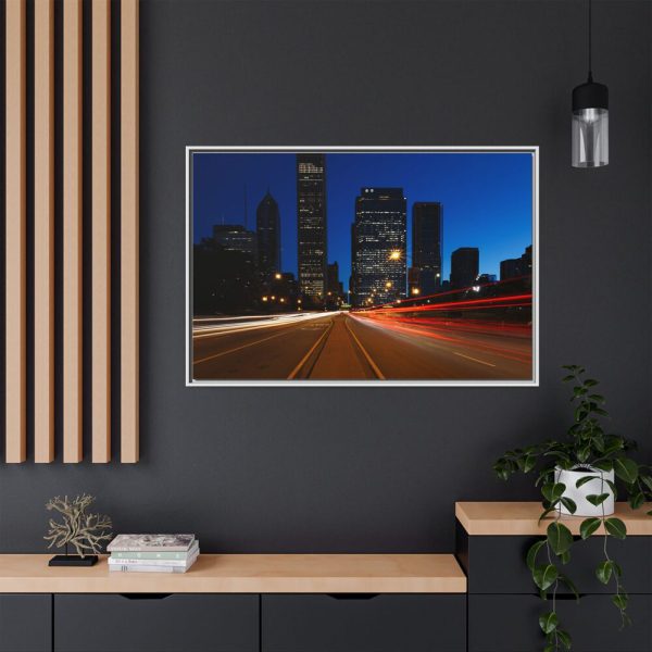 5546567270403144692_2048.jpeg City Traffic At Night Framed Canvas