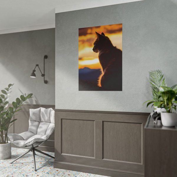 5584864618287387953_2048.jpeg Sunset Kitty Art Poster