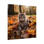 Fluffy Tabby Kitty Laying Standard Canvas
