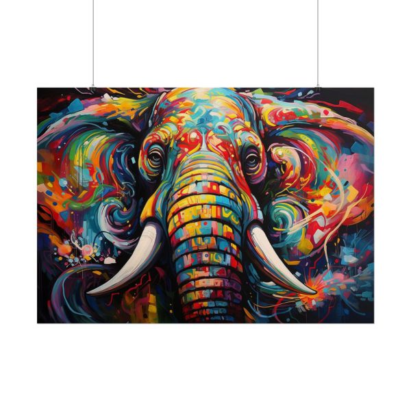 5647405435387600564_2048.jpeg Graffiti Art Elephant Portrait Poster