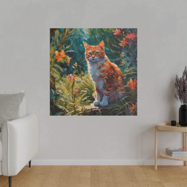 Watercolor Image of Ginger Cat Standard Canvas