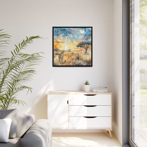 5769810550623792730_2048.jpeg Savanna Watercolor Landscape Framed Canvas