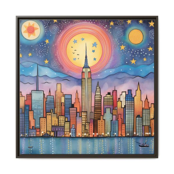 5782739204077035998_2048.jpeg Digital Art New York Skyline Art I Framed Canvas