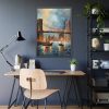 5846837827715457950_2048.jpeg Brooklyn Bridge Painted Art I Framed Poster
