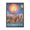 5891916844272350640_2048-1.jpeg Digital Art New York Skyline Art I Framed Poster