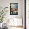 5926125569476226046_2048.jpeg Brooklyn Bridge Painted Art I Framed Canvas