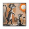 5951130427536386626_2048.jpeg Cute Cat Characters Art Print Framed Canvas