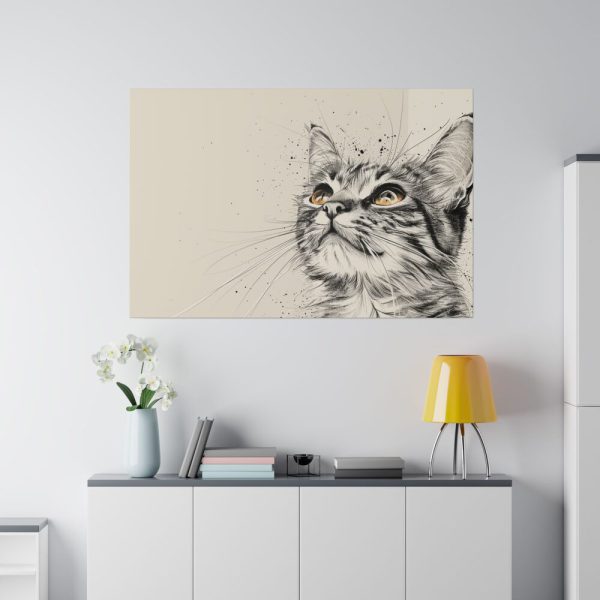 6038190539853518926_2048.jpeg Cat Face Art Standard Canvas