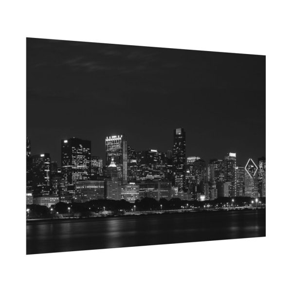 614683830582391736_2048.jpeg Chicago Skyline At Night Poster