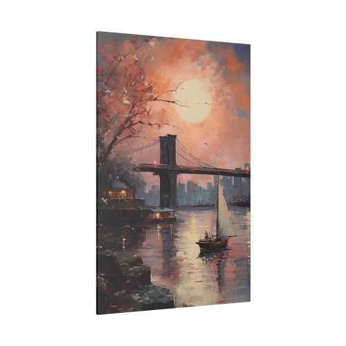 6188485164698655524_2048.jpeg Brooklyn Bridge Painted Art II Standard Canvas