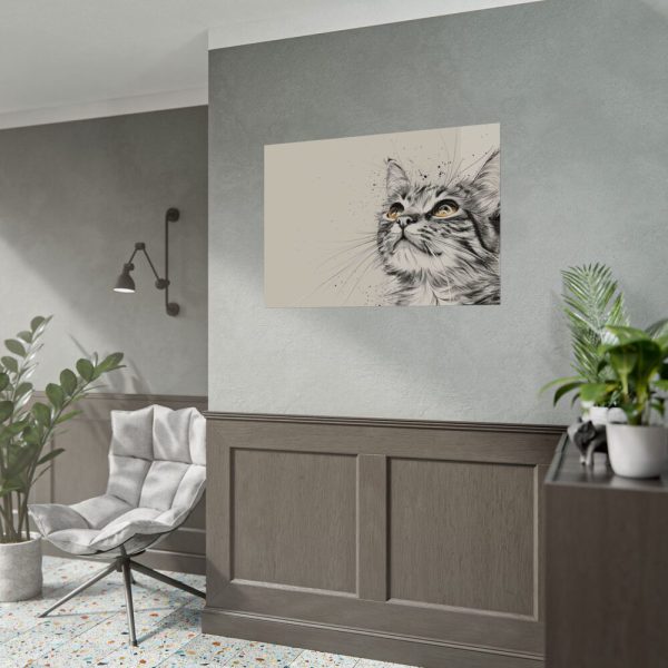 Cat Face Art Poster