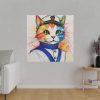 6198762952570983782_2048.jpeg Nautical Sailor Cat Art Standard Canvas