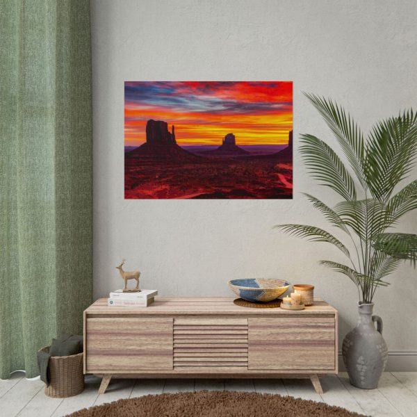 6284583102875379090_2048.jpeg Sun Setting in Monument Valley Poster