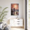 6305912312864958634_2048.jpeg Brooklyn Bridge Painted Art II Framed Canvas