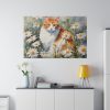 6334119791859912822_2048.jpeg Cat Amongst Daisies Standard Canvas