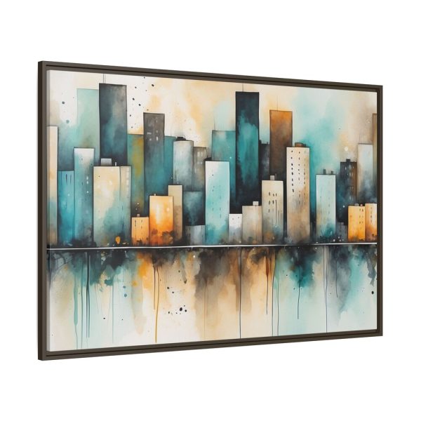 6395579041443515833_2048.jpeg Watercolor Cityscape Framed Canvas