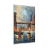 6429209443205407425_2048.jpeg Brooklyn Bridge Painted Art I Framed Canvas