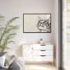 6436163869072279552_2048.jpeg Cat Face Art Framed Canvas