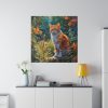 Watercolor Image of Ginger Cat Standard Canvas